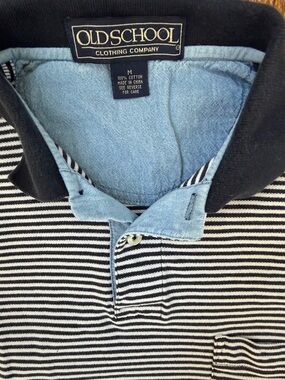 Old School Knit Striped Shirt M
